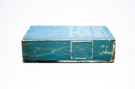 Very old Fat Aqua color Bookの写真素材