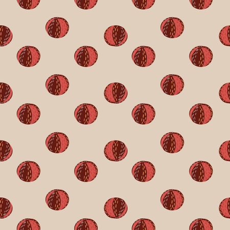 Little beach balls seamless doodle pattern in hand drawn style. Pastel grey background. Summer print. Flat vector print for textile, fabric, giftwrap, wallpapers. Endless illustration.のイラスト素材
