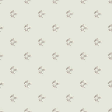 Seamless pattern cardamom on light background. Cute plant sketch ornament. Geometrical texture template for fabric. Design vector illustration.のイラスト素材
