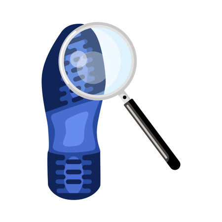 Boot footprint isolated on white background. Security access concept. Vector illustration design.のイラスト素材