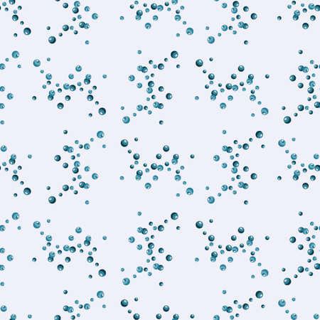 Seamless pattern bubbles on light gray background. Dark flat texture of soap for any purpose. Random template for textile fabric design. Simple vector ornament.のイラスト素材
