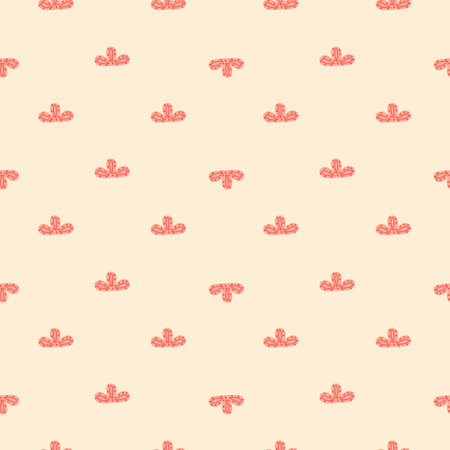 Seamless pattern abstract clouds on pastel pink background. Vector geometric template in doodle style with scrawl. Gentle texture for fabric, wrapping paper, wallpaper, tissue.のイラスト素材
