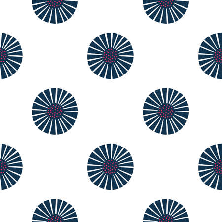 Seamless pattern abstract flowers on white background. Vintage texture of plants for textile design. Geometric template print for any purpose. Simple vector fabric ornament.のイラスト素材