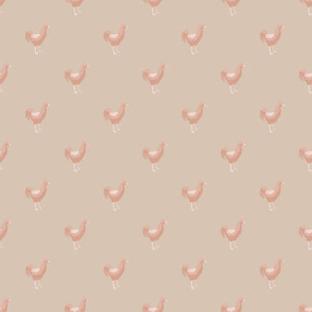 Seamless pattern of rooster. Domestic animals on colorful background. Vector illustration for textile prints, fabric, banners, backdrops and wallpapers.のイラスト素材