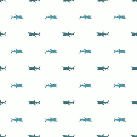 Basking shark seamless pattern in scandinavian style. Marine animals background. Vector illustration for children funny textile prints, fabric, banners, backdrops and wallpapers.のイラスト素材