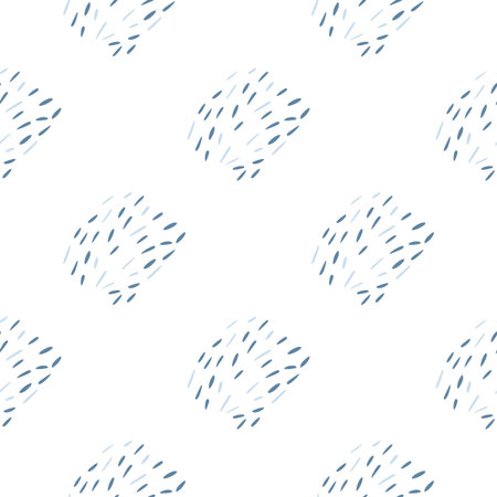 Doodle dashes seamless pattern with hand drawn. Modern abstract background. Vector illustration for...