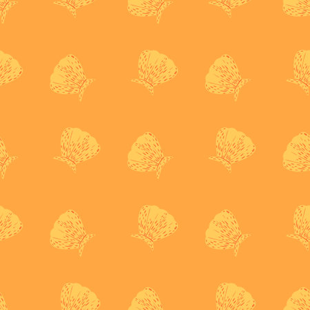 Seashells seamless pattern. Cute conch in doodle style. Beautiful marine texture for fabric, wrapping paper, wallpaper, tissue, illustration.のイラスト素材