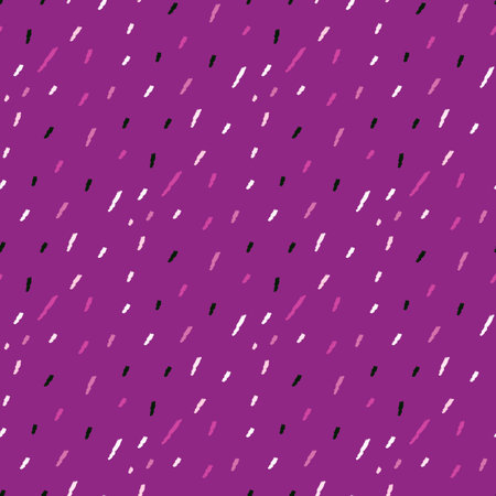 Vintage dashes seamless pattern. Minimalist decoration background. Repeated texture in doodle style for fabric, wrapping paper, wallpaper, tissue. Vector illustration.のイラスト素材