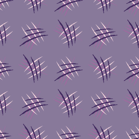 Scratches seamless pattern. Grunge texture. Horror design. Repeated texture in doodle style for fabric, wrapping paper, wallpaper, tissue. Vector illustration.のイラスト素材