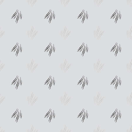 Scratches of seamless pattern. Hand drawn horror background. Repeated texture in doodle style for fabric, wrapping paper, wallpaper, tissue. Vector illustration.のイラスト素材