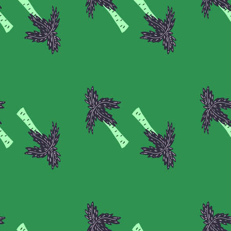 Palm tree seamless pattern. Tropical background. Repeated texture in doodle style for fabric, wrapping paper, wallpaper, tissue. vector illustration.のイラスト素材