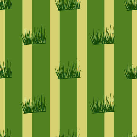Grass seamless pattern. Background of law. Repeated texture in flat style for fabric, wrapping paper, wallpaper, tissue. vector illustration.のイラスト素材