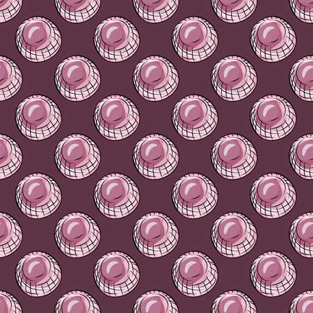 Glass balls seamless pattern. decorative shapes background. Repeated texture in hand drawn style for fabric, wrapping paper, wallpaper, tissue. vector illustration.のイラスト素材
