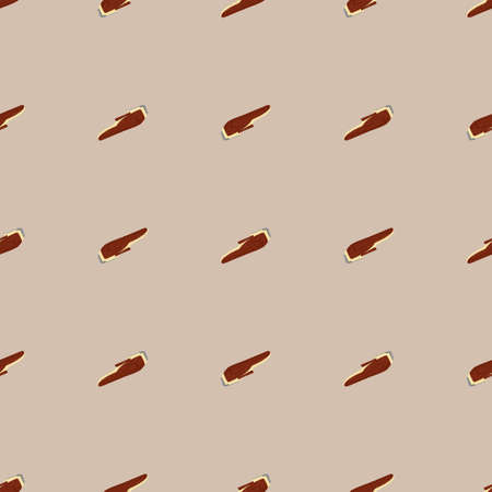 Clippers seamless pattern on. Vintage barber shops elements in doodle style. Hand drawn repeat texture for fabric, wallpaper, textile, print, wrapping paper. vector illustration.のイラスト素材