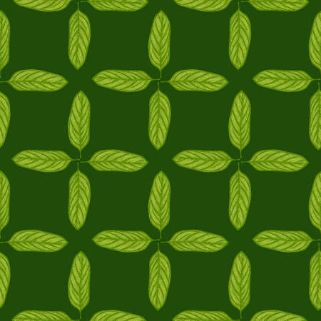 Alocasia leaves seamless pattern.Vintage tropical branch in engraving style. Hand drawn texture foliage for fabric, wallpaper, textile, print, wrapping paper. vector illustration.のイラスト素材