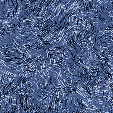 Abstract tiger skin seamless pattern. Camouflage background of exotic fur. Repeated design texture for printing, fabric, wrapping paper, fashion, interior, wallpaper, tissue. vector illustration.のイラスト素材