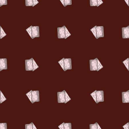 Football cards engraving seamless pattern. Vintage background sport topic in hand drawn style. Vector repeated design texture for print, fabric, wrapping, wallpaper, tissue.のイラスト素材