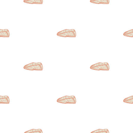 Beret engraved seamless pattern. Vintage headdress in hand drawn style. Sketch texture for fabric, wallpaper, textile, print, title, wrapping paper. vector illustration.のイラスト素材
