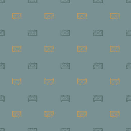 Chess clock engraved seamless pattern. Retro watch for chess game in hand drawn style.のイラスト素材
