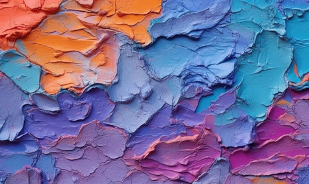 Texture of cracked paint. Dried oil paint color. For banner, postcard, book illustration, card. Created with generative AI toolsの素材