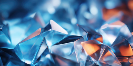 Intricate crystal formations captured in a soft-focus, evoking mystery and elegance. AI generative.の素材
