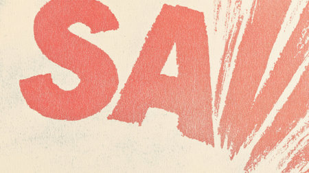 Bold Red Text on Textured Background Highlighting a Powerful Message.の素材