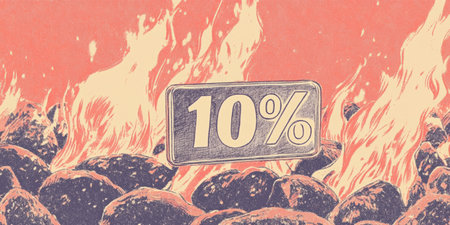 Surreal 10% Discount Flames Illustration Vintage Fiery Stones Poster Art.の素材