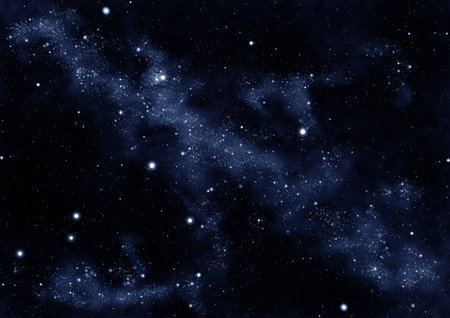 Starfield in the milky way galaxy
