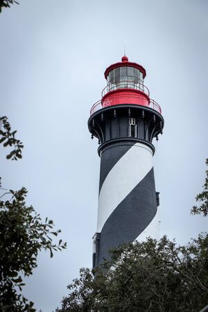 The lighthouse at St Augustine, Floridaの写真素材
