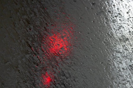 soap and water on the windsheld going through an automated car wash