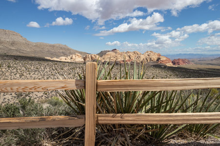 View at Red Rock Canyon National Conservation Area in Las Vegas, Nevadaの写真素材