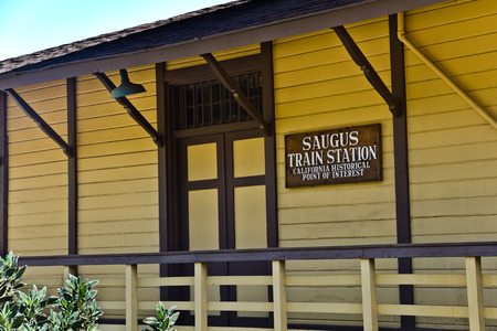 Saugus train station is a California historical point of interest.の写真素材