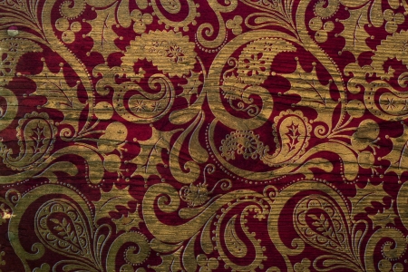 Wooden Floral Ornament Backgroundの写真素材