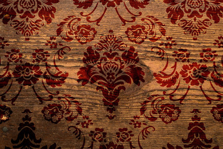 Floral Ornament Grunge Background