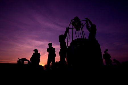 Balloon Setupの写真素材
