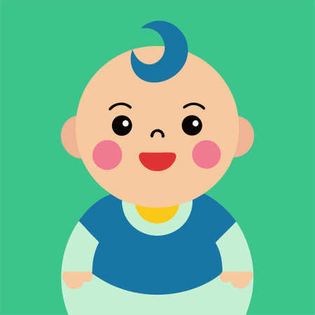 Cute baby boy. Flat design. Vector illustration. EPS 10のイラスト素材