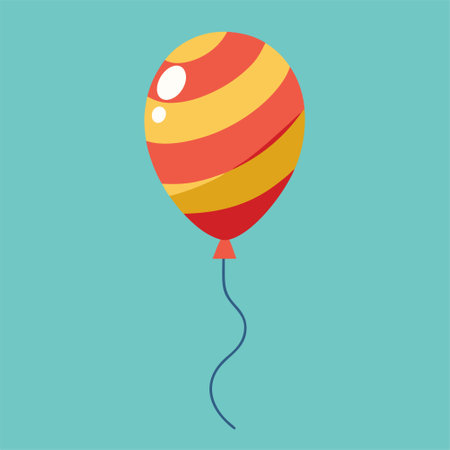 Balloon. Flat design style. Vector illustration, EPS 10.のイラスト素材