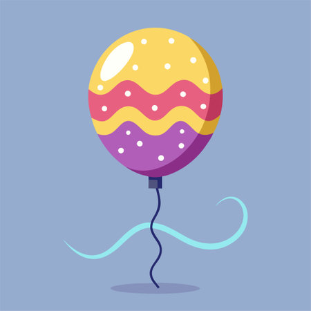 Balloon icon. Flat illustration of balloon vector icon for web designのイラスト素材