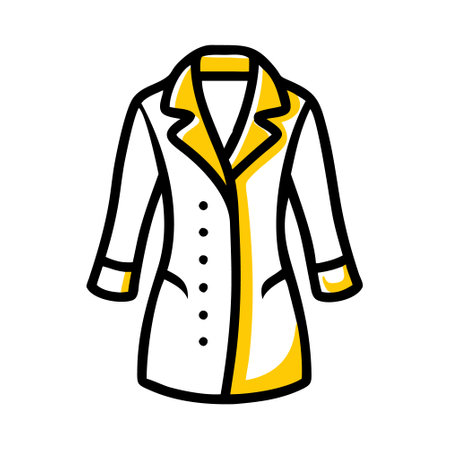 Vector illustration of a coat. Isolated on a white background.のイラスト素材