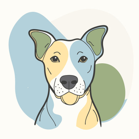 Illustration of a cute dog. Vector illustration in cartoon style.のイラスト素材