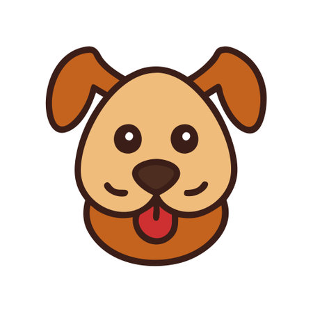 cute dog mascot isolated icon vector illustration design, designed for web and appのイラスト素材
