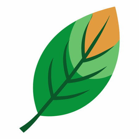 leaf plant ecology icon vector illustration design graphic flat style. EPS10のイラスト素材