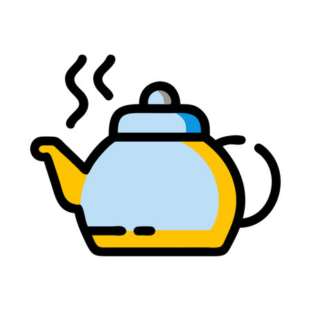 teapot flat style icon design, vector illustration eps10 graphicのイラスト素材