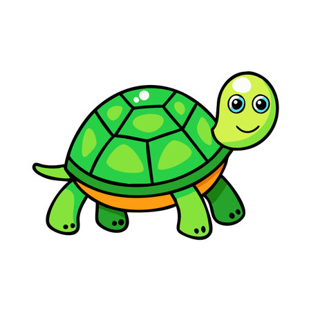 Turtle icon. Cartoon vector illustration of turtle icon for web designのイラスト素材