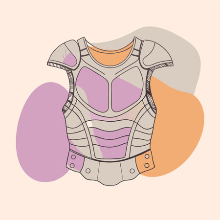 Colored vector illustration of a t-shirt with a pattern on itのイラスト素材