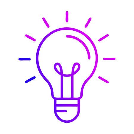 Light bulb vector icon. Lightbulb sign. Idea symbol.のイラスト素材