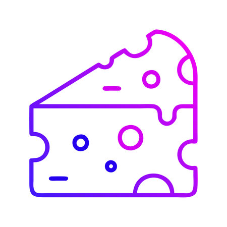 Piece of cheese flat icon. Vector illustration, EPS 10.のイラスト素材
