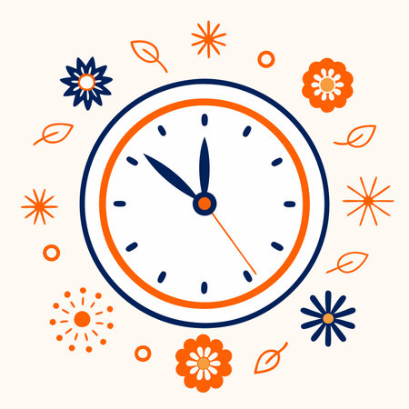 Clock icon in flat style. Vector illustration. Clock icon in flat style.のイラスト素材