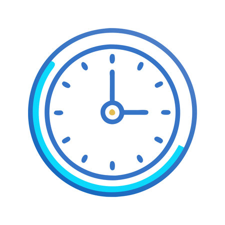 Clock icon. Time symbol. Vector illustration isolated on white background.のイラスト素材