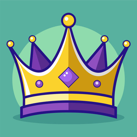 Crown icon. Flat illustration of crown vector icon for web designのイラスト素材